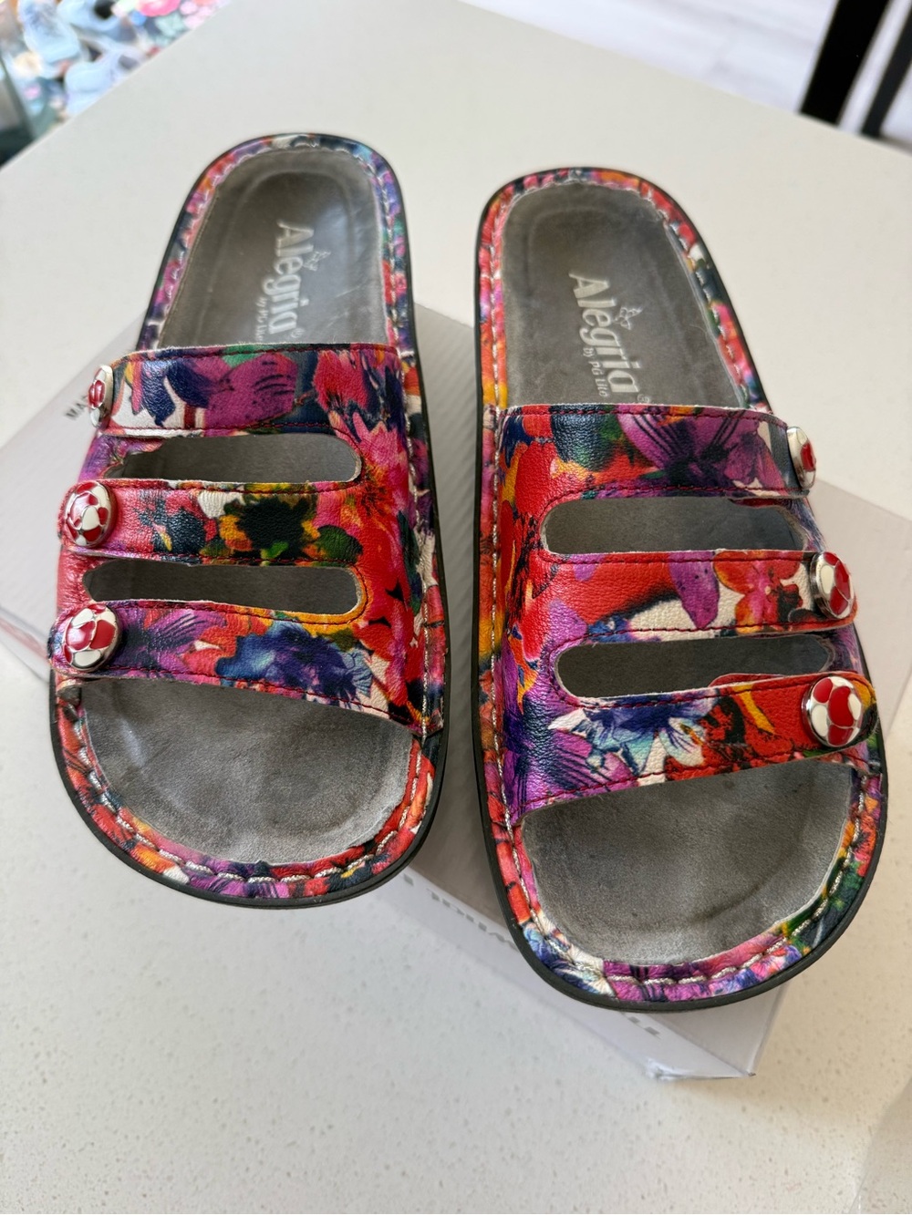 Alegria Fiona Three Band Sandals - Picture 3 of 11